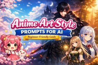 anime art style prompts for AI