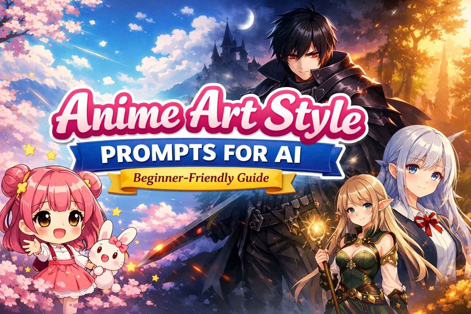 anime art style prompts for AI