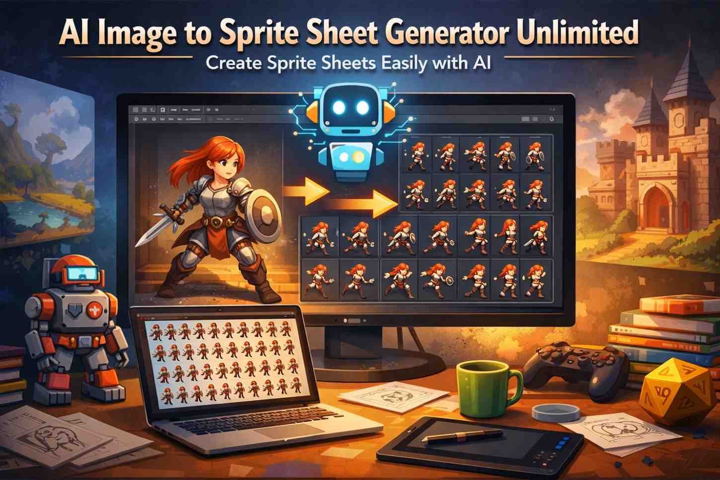 ai image to sprite sheet generator unlimited
