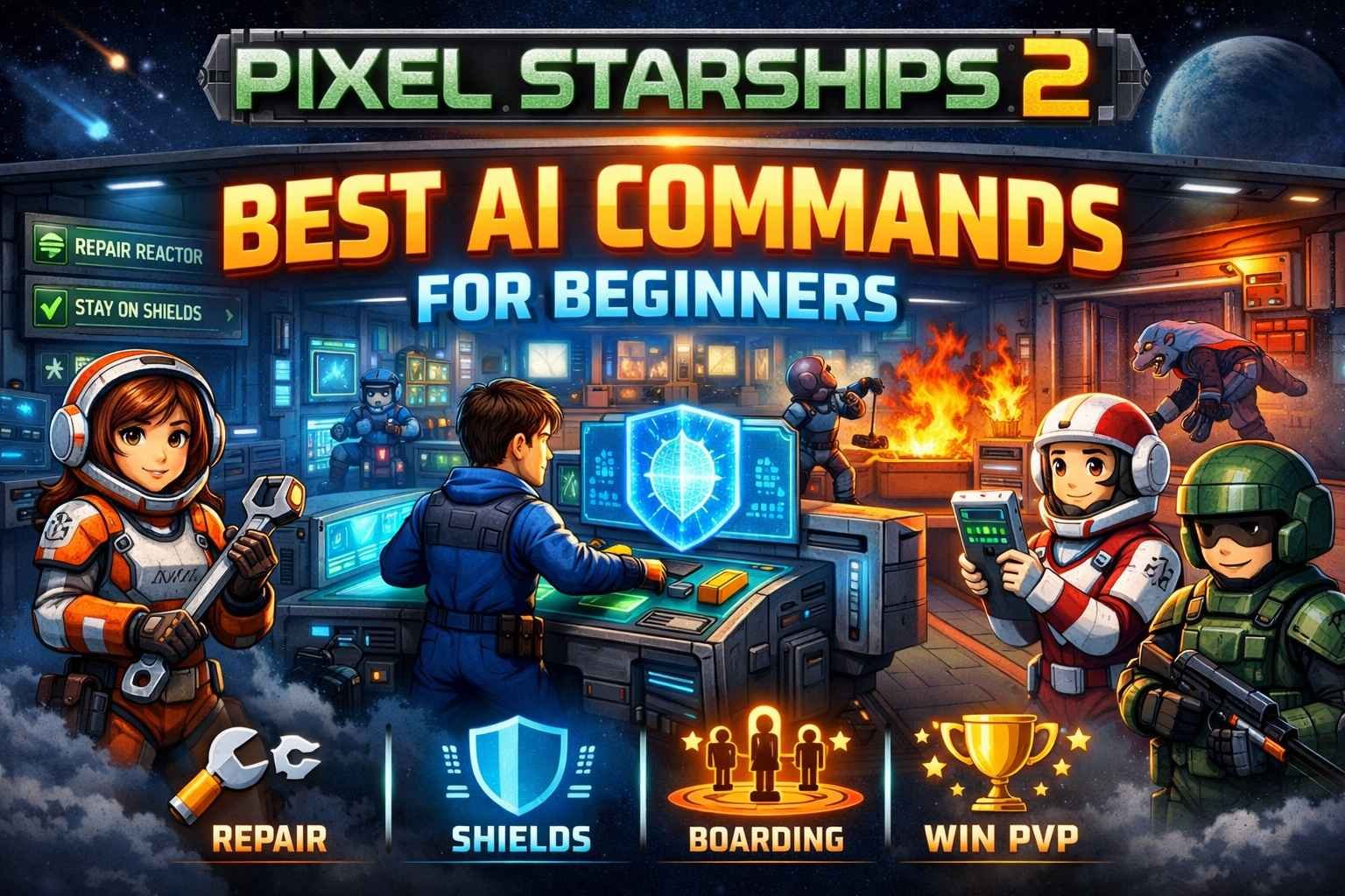 pixel starships 2 best ai commands